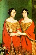 Theodore Chasseriau The Two Sisters oil on canvas